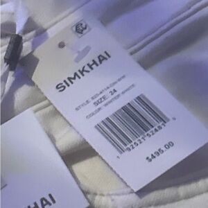 Jonathan Simkhai Cream Ankle & Cropped Jeans